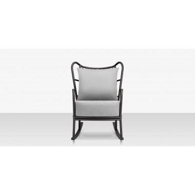 Source Furniture Elephant Rocking Chair Gray Front