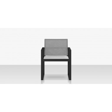 Source Furniture Iconic Aluminum Sling Dining Arm Chair 