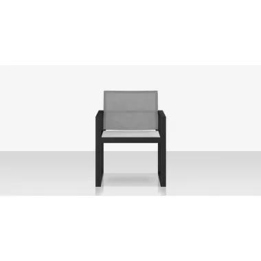 Source Furniture Iconic Aluminum Sling Dining Arm Chair 