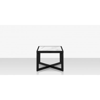 Source Furniture Iconic Aluminum Large 26'' Wide Square Side Table 