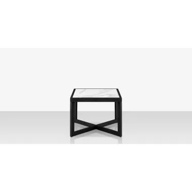 Source Furniture Iconic Aluminum Large 26'' Wide Square Side Table 