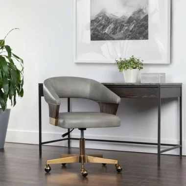 Sunpan Leonce Office Chair - Bravo Metal - Lifestyle