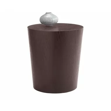 Montague End Table - Espresso - With Decor