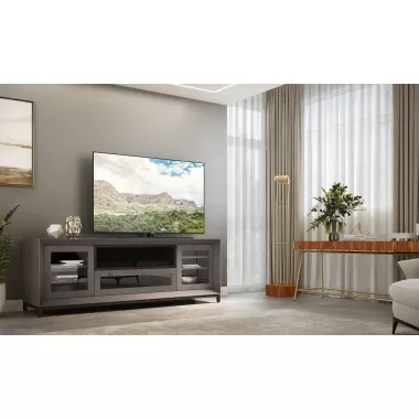 Furnitech 2 Drawer Mid - Century Modern Rolling File Pedestal with a Honey finish over American Oak Veneers - Lifestyle