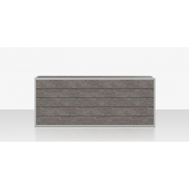 Source Furniture Mod Seat Structure - Slatted Gray Front