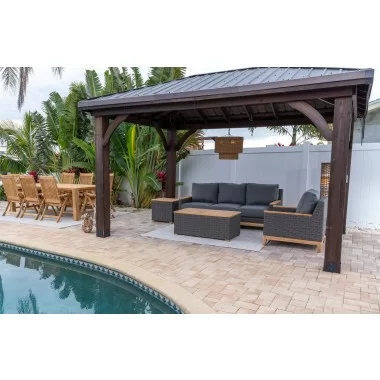 Royal Teak Boca Side Table w Storage