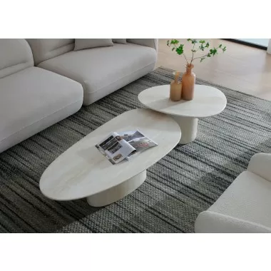 Petra Side Table in Beige-1