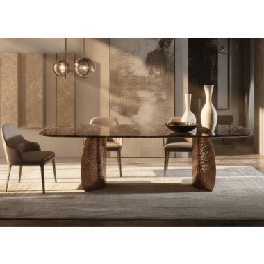 Rivelle Dining Table in Bronze-1