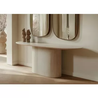 Petra Console in Beige- Lifestyle