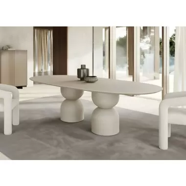Rocca Dining Table in Beige-1