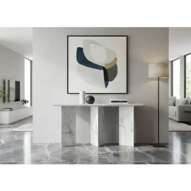 Selva Console in White- Lifestyle 1