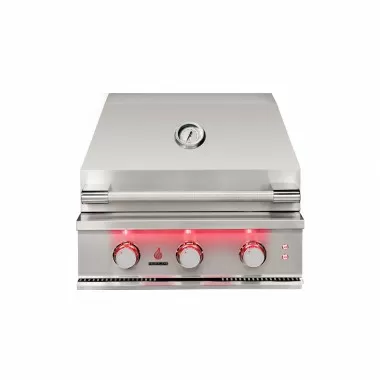 TrueFlame 25" 3 Burner Gas Grill - Lid Closed