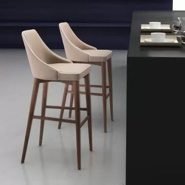Zuo Modern Moor Barstool in Beige - Lifestyle