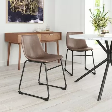 Zuo Modern Smart Dining Chair in Vintage Espresso - Lifestyle 