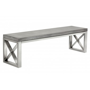  Sunpan Catalan Bench - Angled View