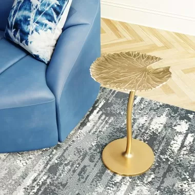 Zuo Modern Lily Side Table Gold - Lifestyle