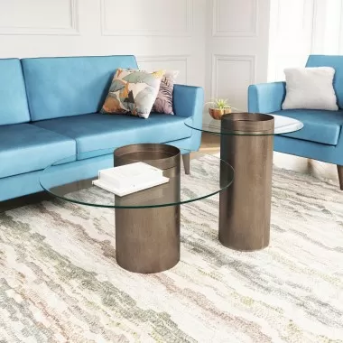 Zuo Modern Emi Coffee Table Antique Bronze - Lifestyle 4
