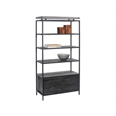 Sunpan Norwood Bookcase - Angled
