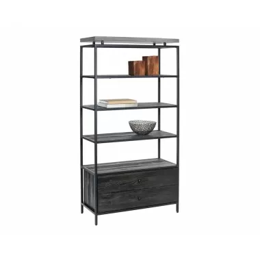 Sunpan Norwood Bookcase - Angled
