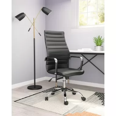 Zuo Modern Primero Office Chair in Black - Lifestyle