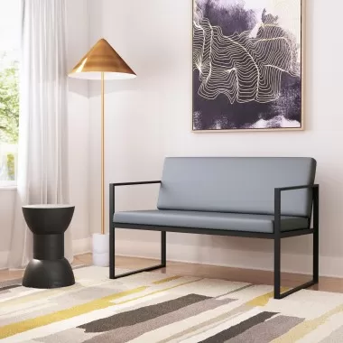 Zuo Modern Claremont Sofa in Gray - Lifestyle