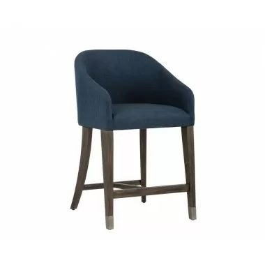 Nellie Counter Stool - Arena Navy - Angled View
