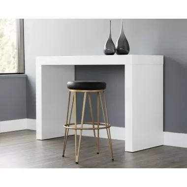 SUNPAN Matthews Swivel Barstool - Champagne Gold - Onyx, Black - Bravo Admiral, Black - Bravo Cognac, Black - Bravo Cream, Black - Bravo Metal, Lifestyle