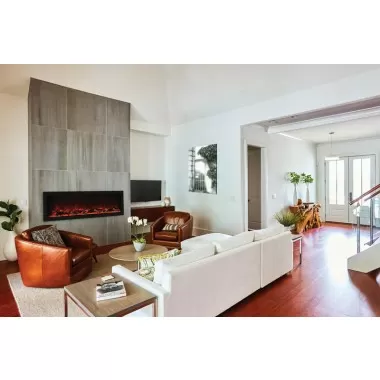 Remii 55" Deep Indoor Or Outdoor Electric Fireplace - Lifestyle 2