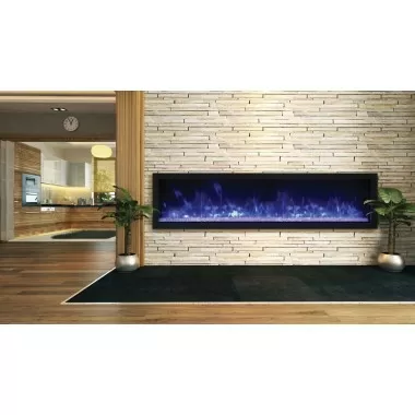 Remii 65" Extra Slim Indoor Or Outdoor Electric Fireplace - Lifestyle 1