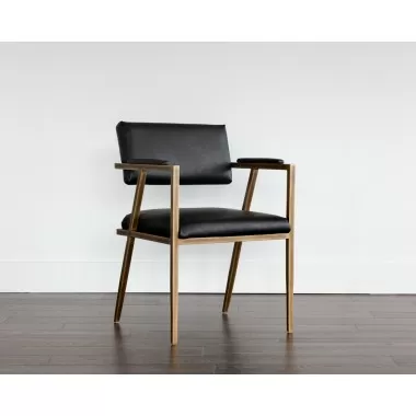 Ventouz Dining Armchair - Vintage Black - Lifestyle
