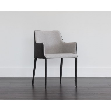 SUNPAN Renee Dining Armchair - Armour Grey / Dark Slate, Lifestyle 2