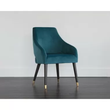 Sunpan Adelaide Dining Armchair - Timeless Teal - Lifestyle