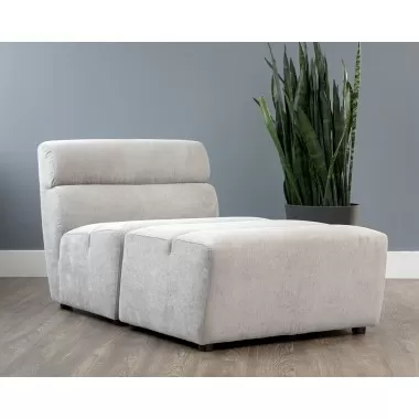 Cornell Modular - Ottoman - Polo Club Stone - Lifestyle