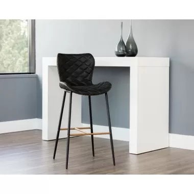 Sunpan Lyla Barstool - Antique Black - Lifestyle