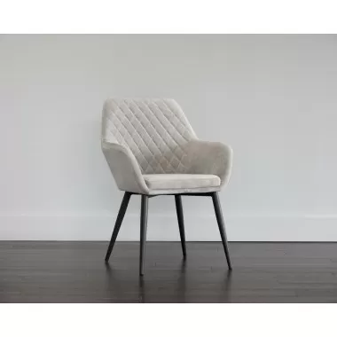 Jayna Dining Armchair - Black - Polo Club Stone - Lifestyle