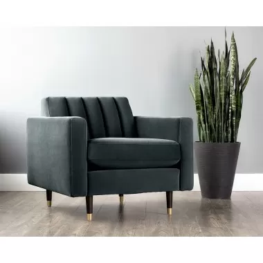 Yosi Armchair - Smokescreen - Lifestyle