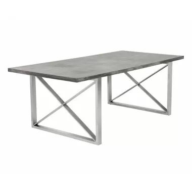 Sunpan Catalan Dining Table - 82.5" - Angled View