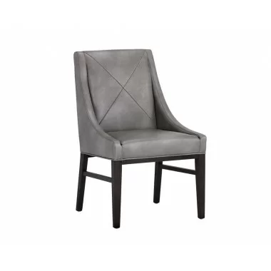SUNPAN Zion Dining Chair - Bravo Metal, Frontview