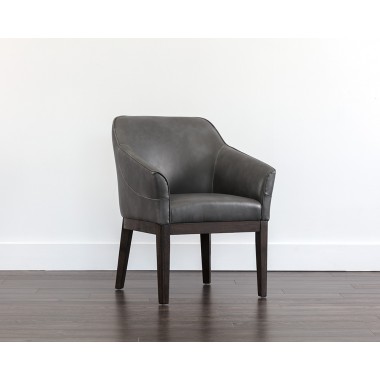 Dorian Dining Armchair - Overcast Grey - Liiefstyle