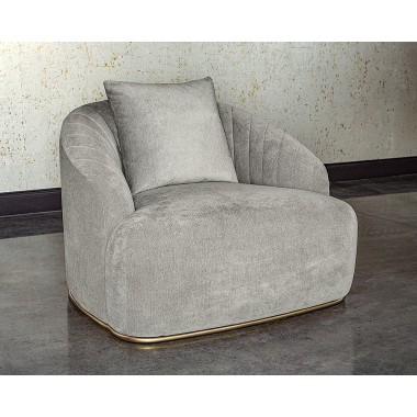 Astrid Armchair - Polo Club Stone - Lifestyle