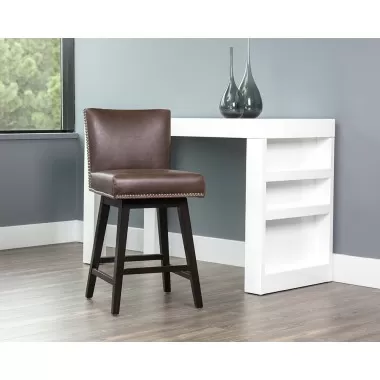 Vintage Swivel Counter Stool - Havana Dark Brown - Lifestyle