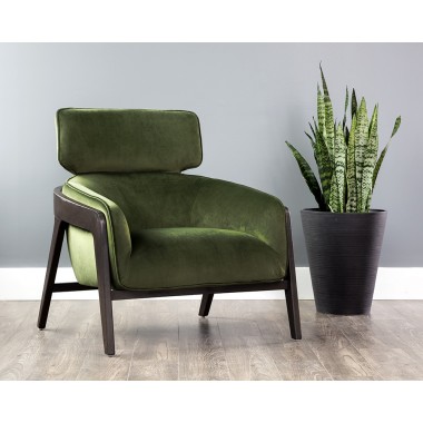 Maximus Lounge Chair - Moss Green - Lifestyle