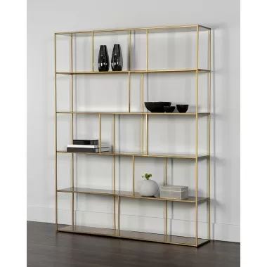 Eiffel Bookcase - Extra Large - Antique Brass - Lifestyle