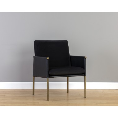 Bellevue Lounge Chair - Abbington Black / Bravo Black - Lifestyle