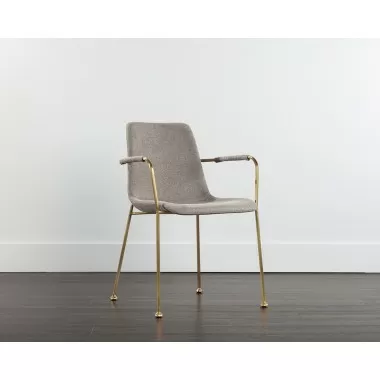 Hathaway Dining Armchair - Belfast Oyster Shell - Lifestyle