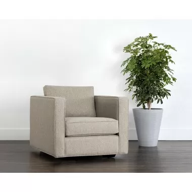 Sunpan Adrian Armchair in Liv Wicker - Lifestyle Shot