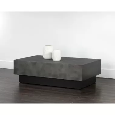 Sunpan Blakely Coffee Table - Gunmetal Front