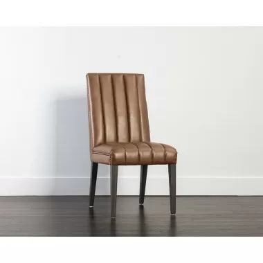 Heath Dining Chair - Marseille Camel Leather - Lifestyle