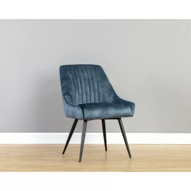 Sunpan Chardon Dining Chair in Nono Petrol - Lifestyle
