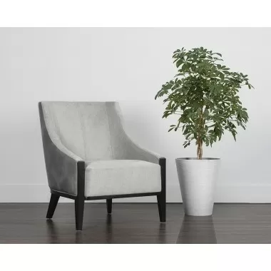 Sunpan Aurora Lounge Chair in Polo Club Stone / Overcast Grey - Lifestyle